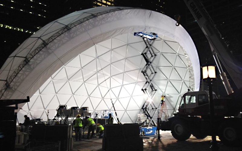 GuangAo-Best Semi-circle Performance Canopy Half Geodesic Dome Tent-3